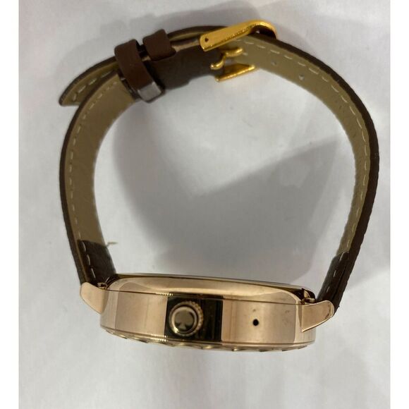 Kate Spade Gen 3 KST2003 Women\'s Brown Leather Digital Dial Smart Watch CO474